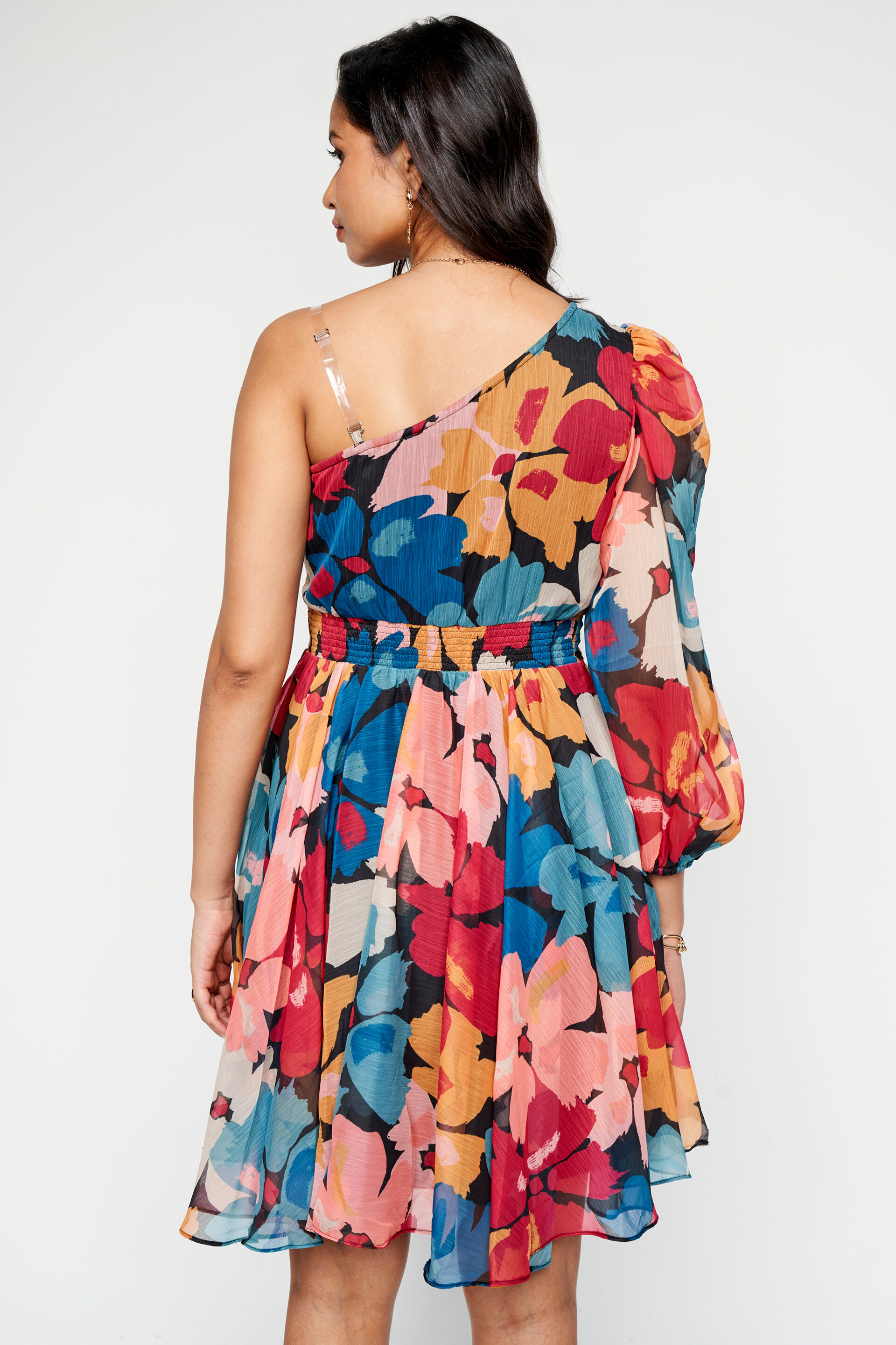 Flora And Fauna Flared Dress, Multi Color, image 7
